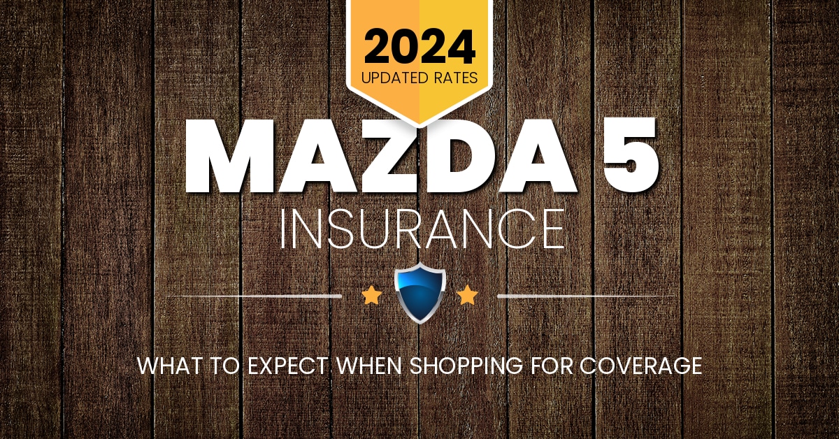 Illustration for Mazda 5 auto insurance rates
