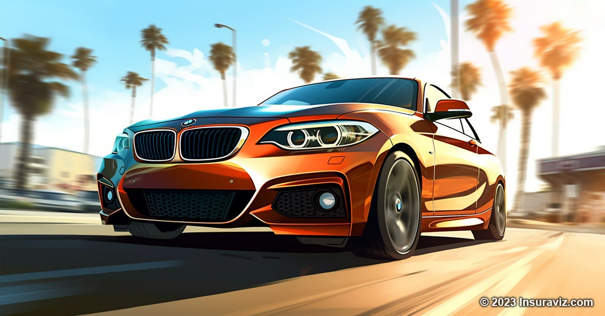 Stylized illustration of a BMW 228xi