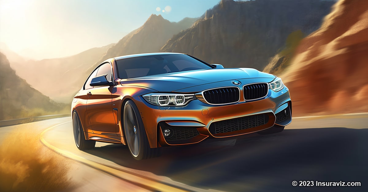 Stylized illustration of a BMW 428i