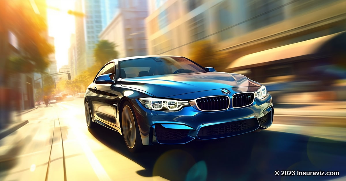 Stylized illustration of a BMW 435xi