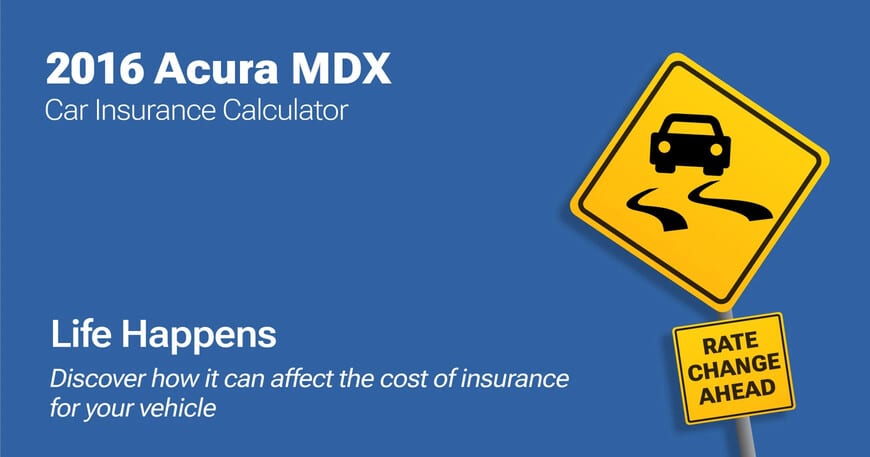 2016 Acura MDX car insurance calculator image