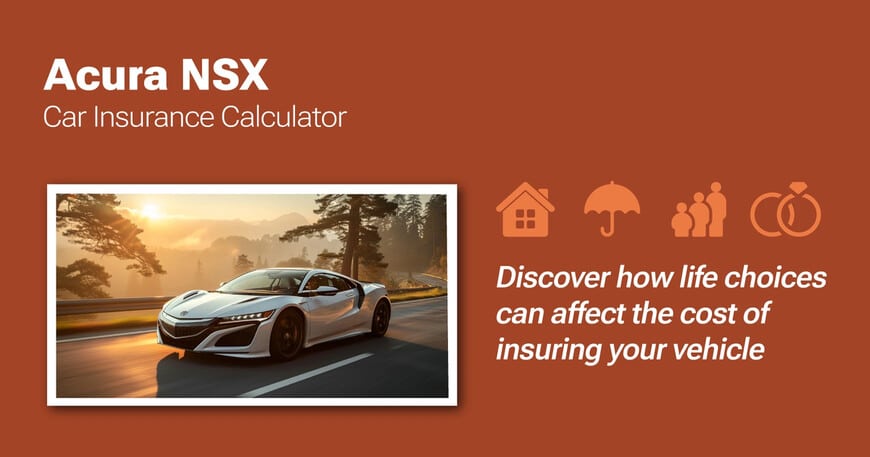 Acura NSX car insurance calculator image