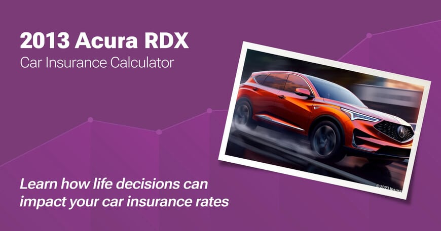 2013 Acura RDX car insurance calculator image