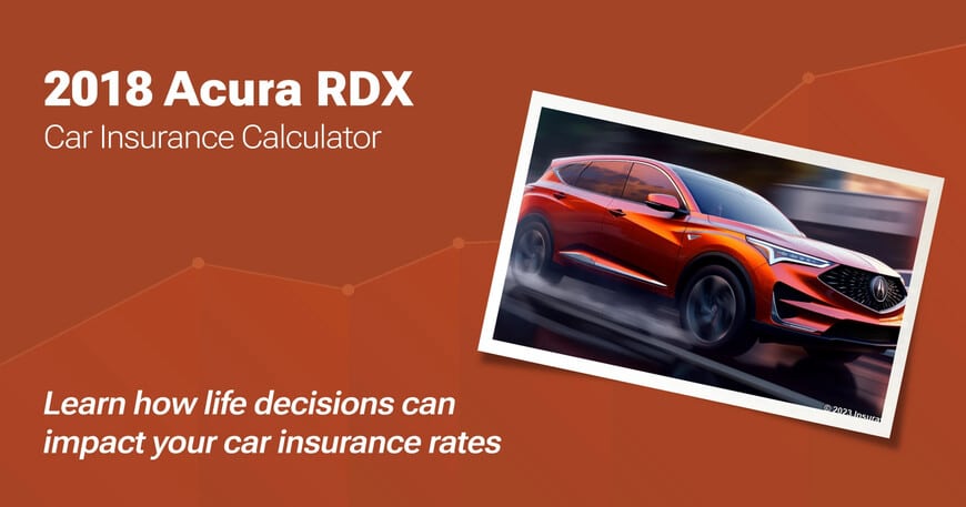 2018 Acura RDX car insurance calculator image