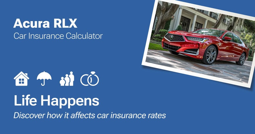 Acura RLX car insurance calculator image