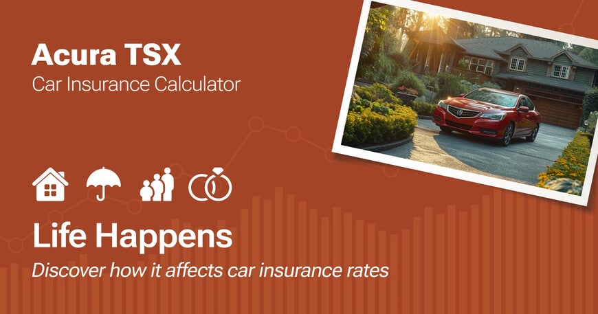 Acura TSX car insurance calculator image