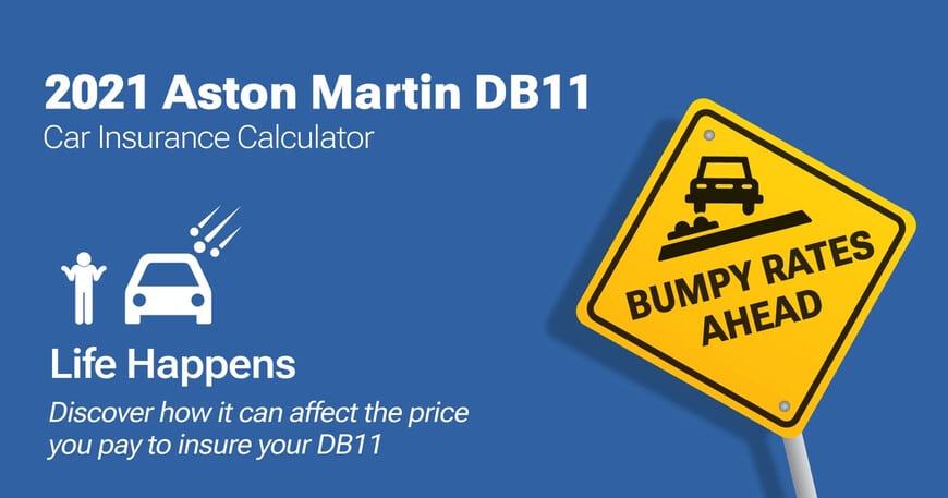 2021 Aston Martin DB11 car insurance calculator image