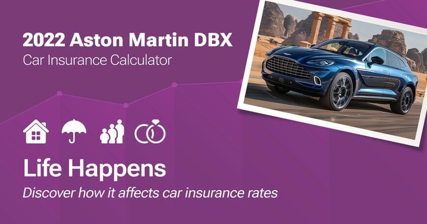 2022 Aston Martin DBX car insurance calculator image