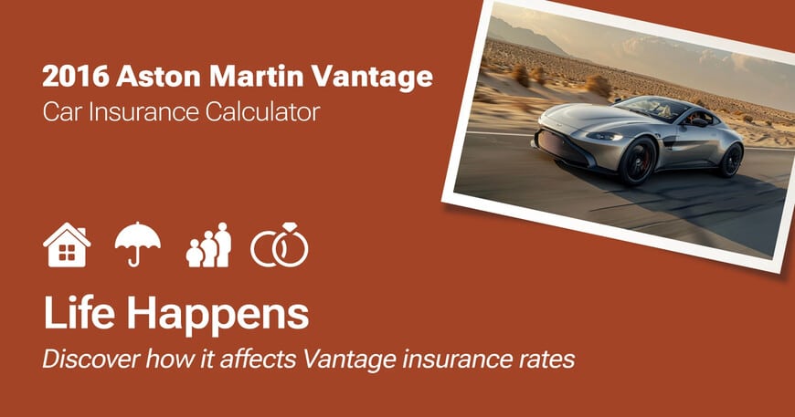 2016 Aston Martin Vantage car insurance calculator image