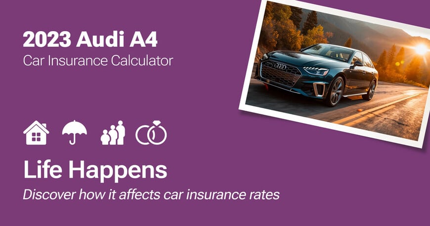 2023 Audi A4 car insurance calculator image