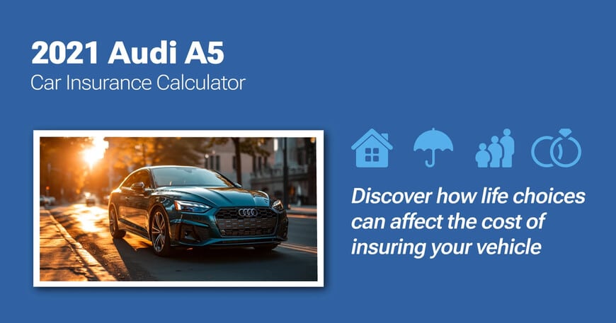 2021 Audi A5 car insurance calculator image