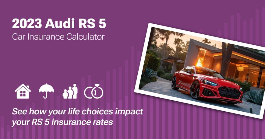 2023 Audi RS 5 car insurance calculator image