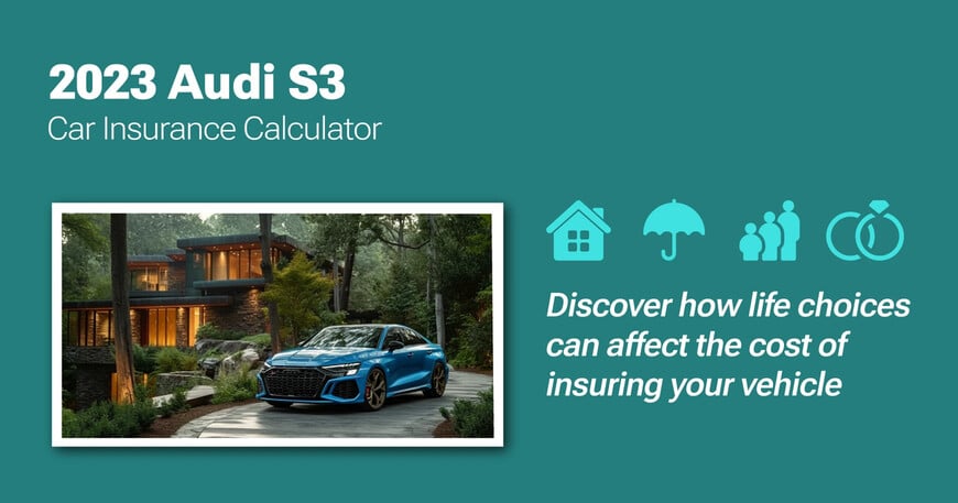 2023 Audi S3 car insurance calculator image
