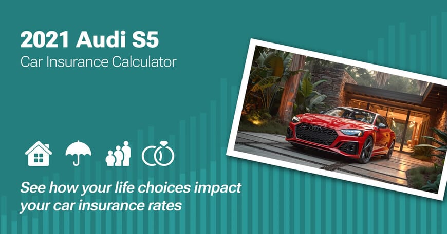2021 Audi S5 car insurance calculator image
