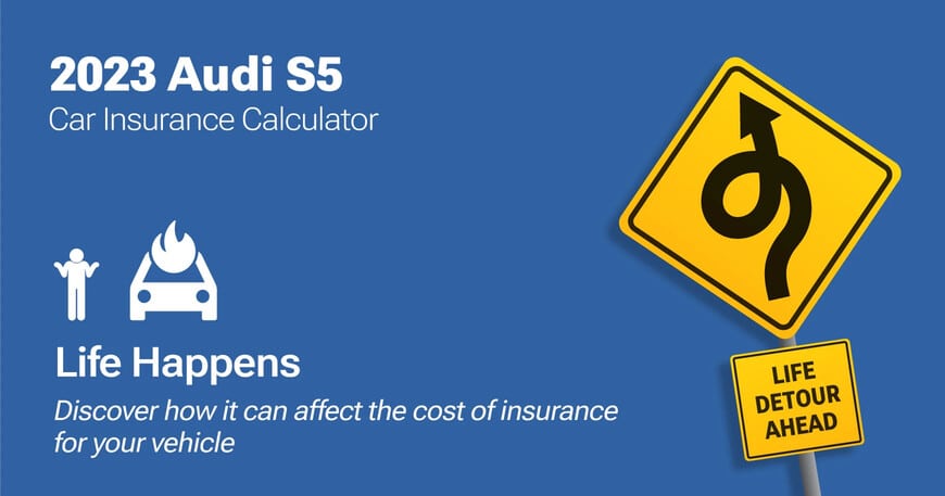 2023 Audi S5 car insurance calculator image