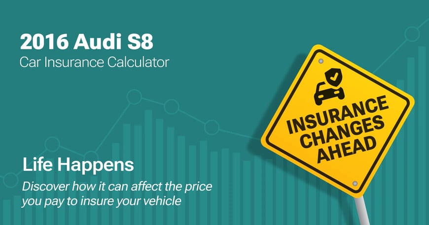 2016 Audi S8 car insurance calculator image