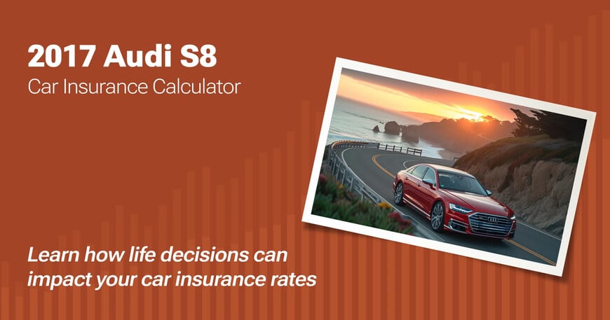2017 Audi S8 car insurance calculator image