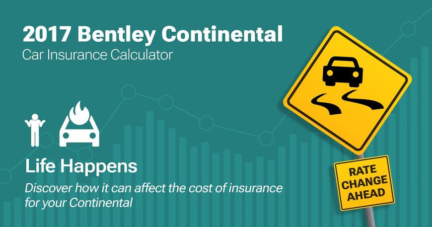 2017 Bentley Continental car insurance calculator image