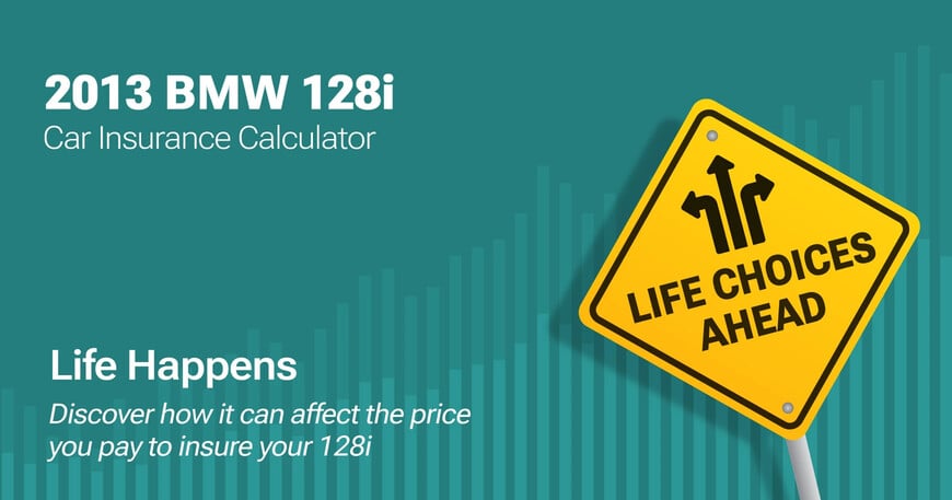 2013 BMW 128i car insurance calculator image
