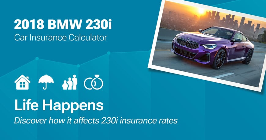 2018 BMW 230i car insurance calculator image