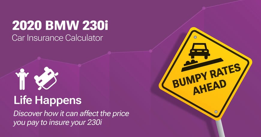 2020 BMW 230i car insurance calculator image