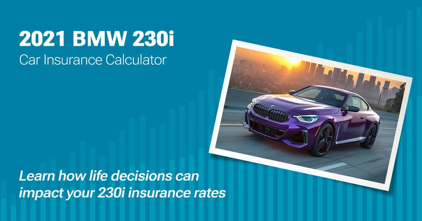 2021 BMW 230i car insurance calculator image