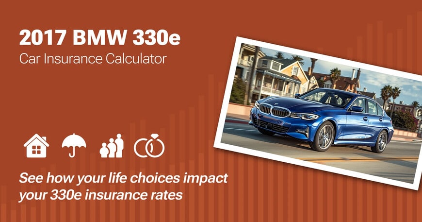 2017 BMW 330e car insurance calculator image