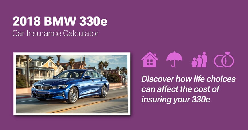 2018 BMW 330e car insurance calculator image