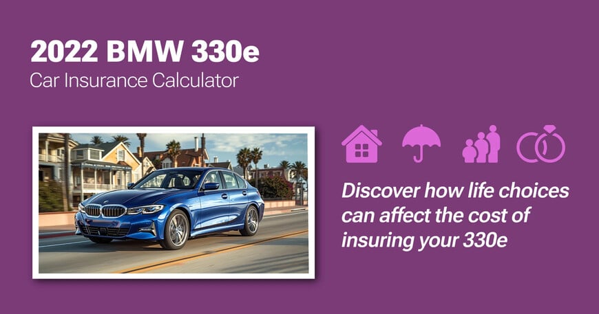2022 BMW 330e car insurance calculator image