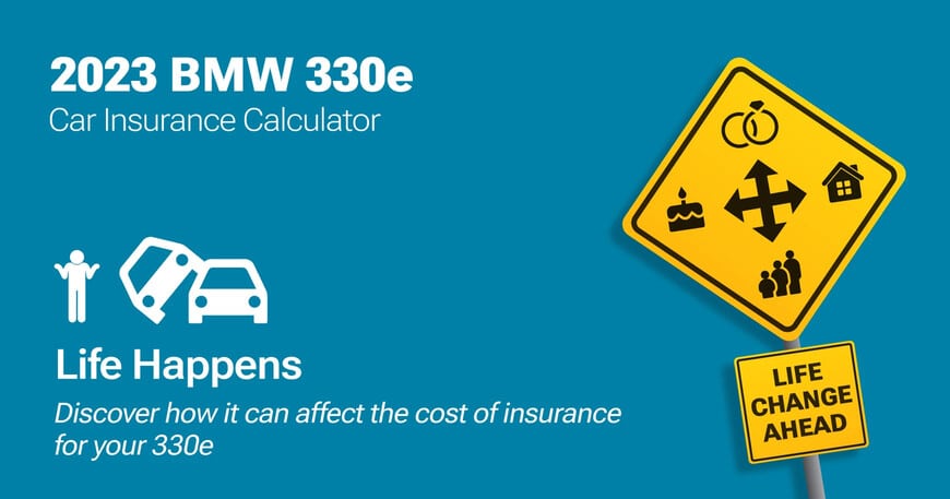 2023 BMW 330e car insurance calculator image