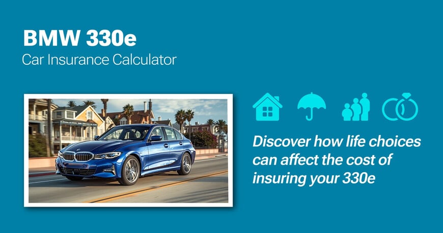BMW 330e car insurance calculator image