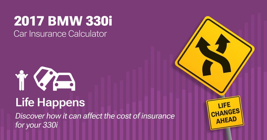 2017 BMW 330i car insurance calculator image