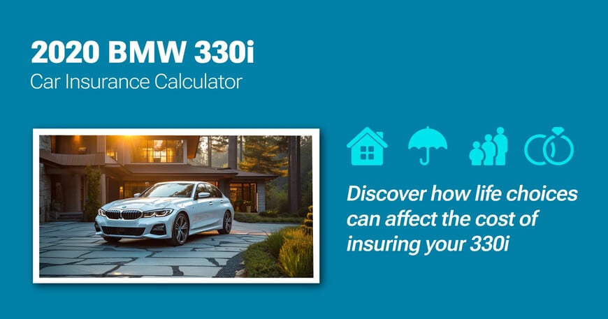 2020 BMW 330i car insurance calculator image