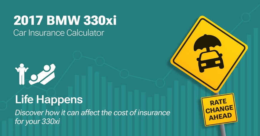 2017 BMW 330xi car insurance calculator image