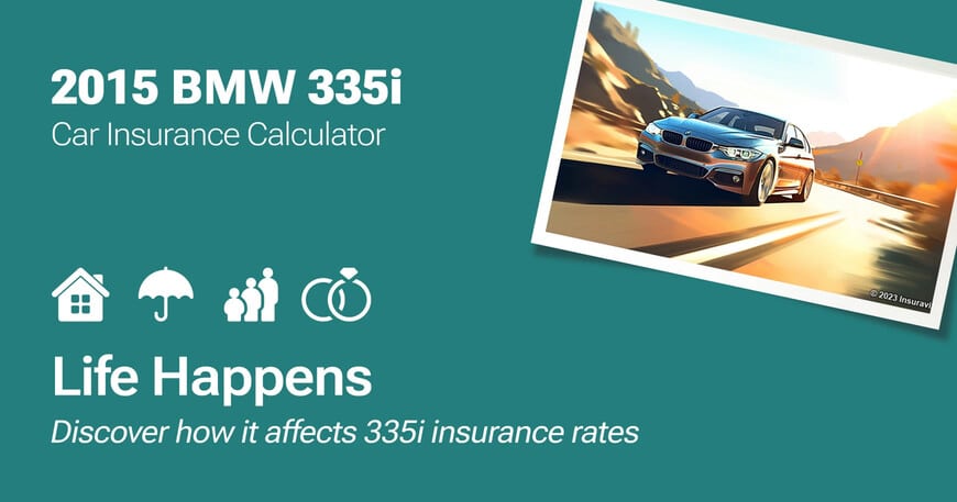 2015 BMW 335i car insurance calculator image