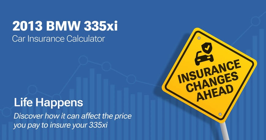 2013 BMW 335xi car insurance calculator image
