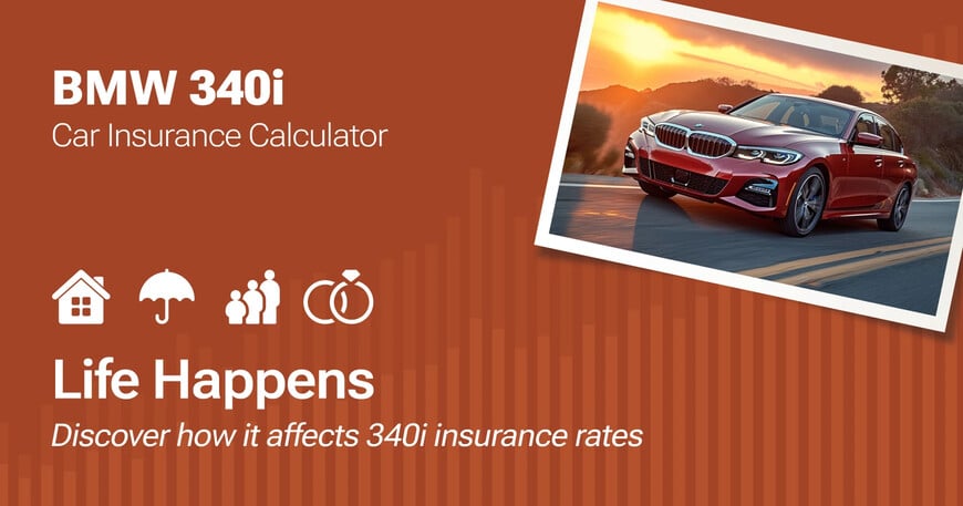 BMW 340i car insurance calculator image