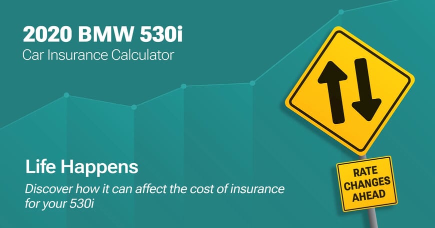 2020 BMW 530i car insurance calculator image