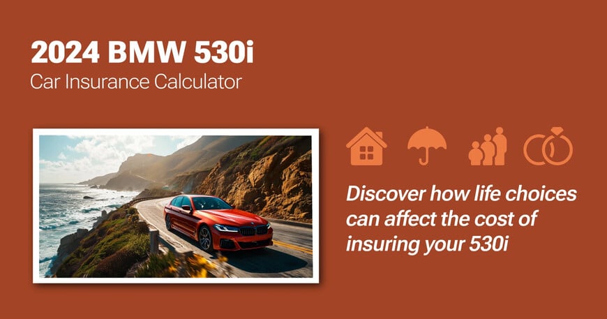 2024 BMW 530i car insurance calculator image