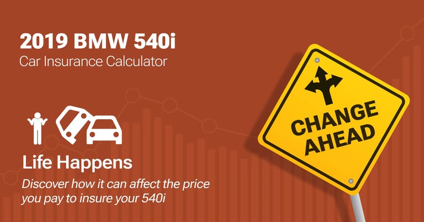 2019 BMW 540i car insurance calculator image