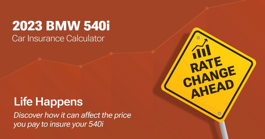 2023 BMW 540i car insurance calculator image