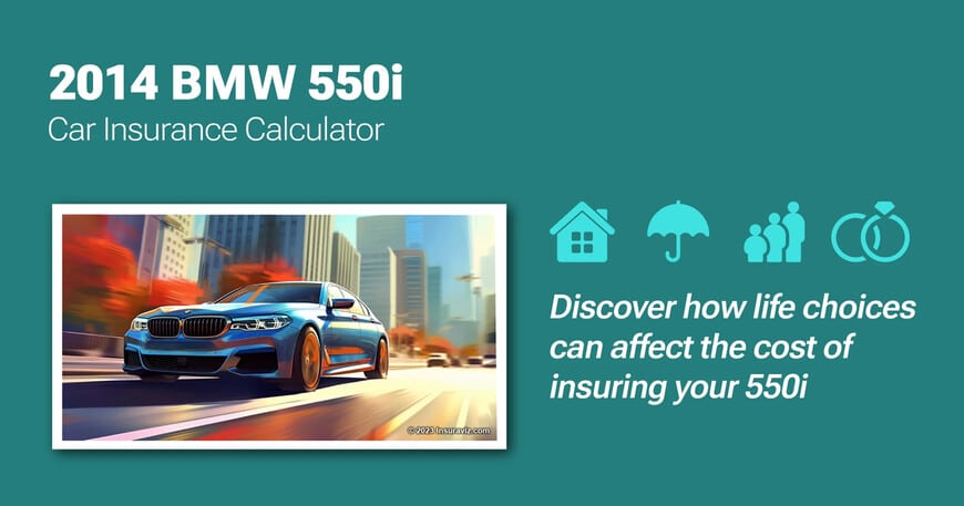 2014 BMW 550i car insurance calculator image