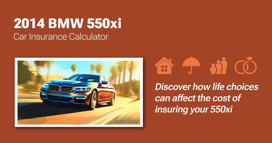2014 BMW 550xi car insurance calculator image