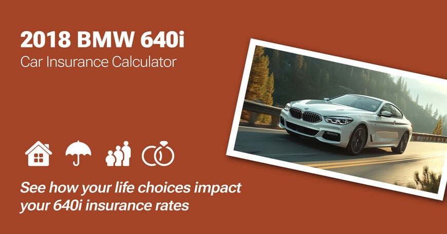 2018 BMW 640i car insurance calculator image