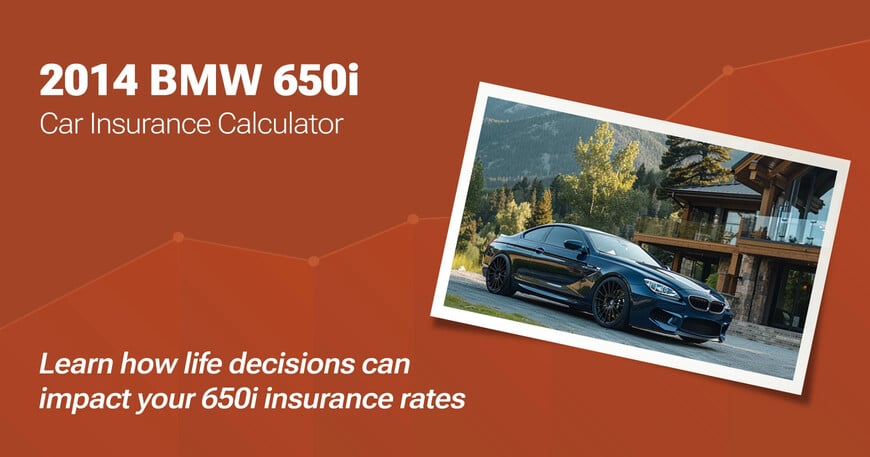 2014 BMW 650i car insurance calculator image
