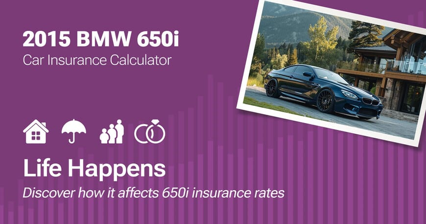 2015 BMW 650i car insurance calculator image