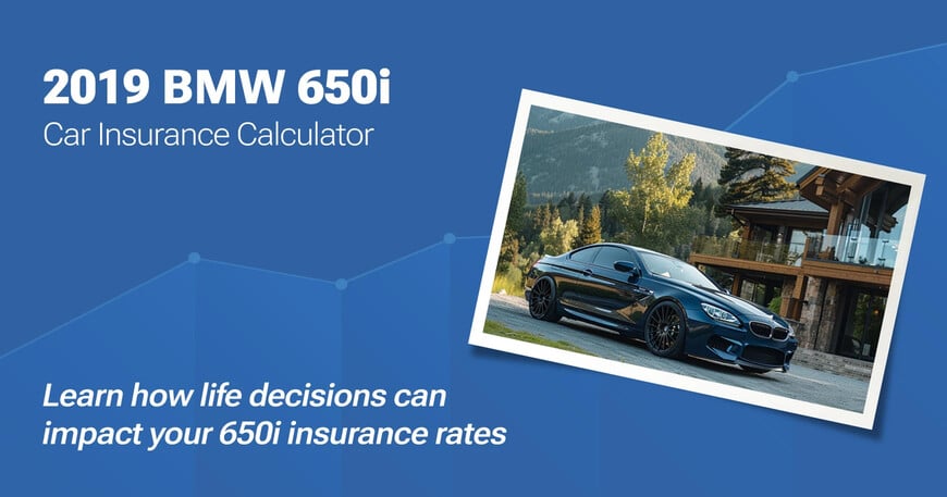 2019 BMW 650i car insurance calculator image
