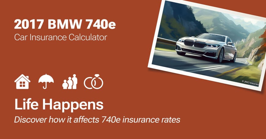 2017 BMW 740e car insurance calculator image