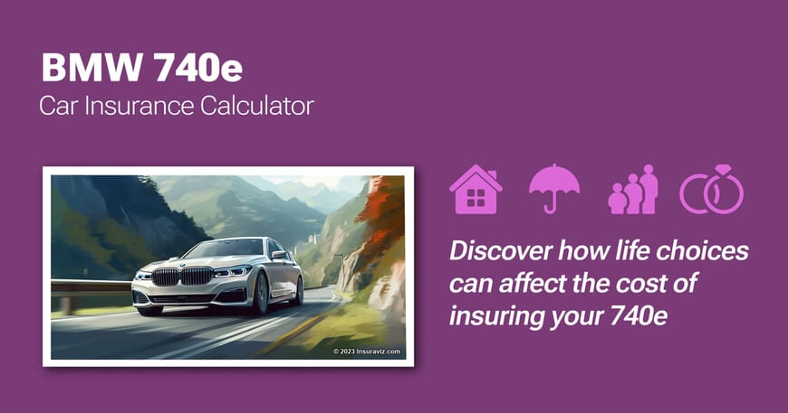 BMW 740e car insurance calculator image