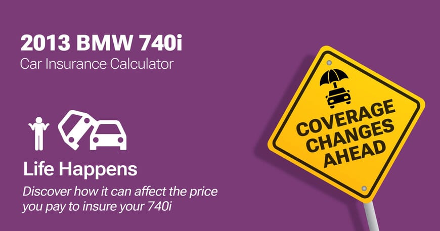 2013 BMW 740i car insurance calculator image